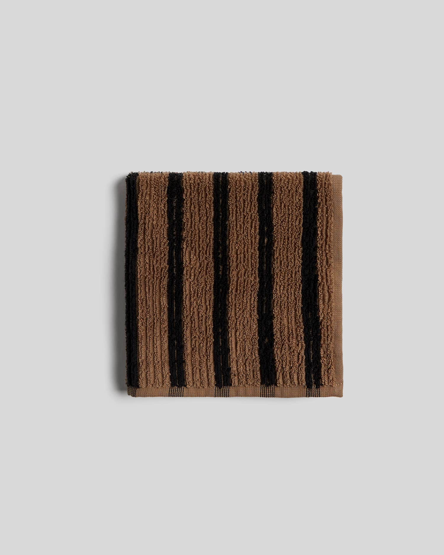 Organic Resort Stripe Towels (Camel with Soft Black) - Image 6