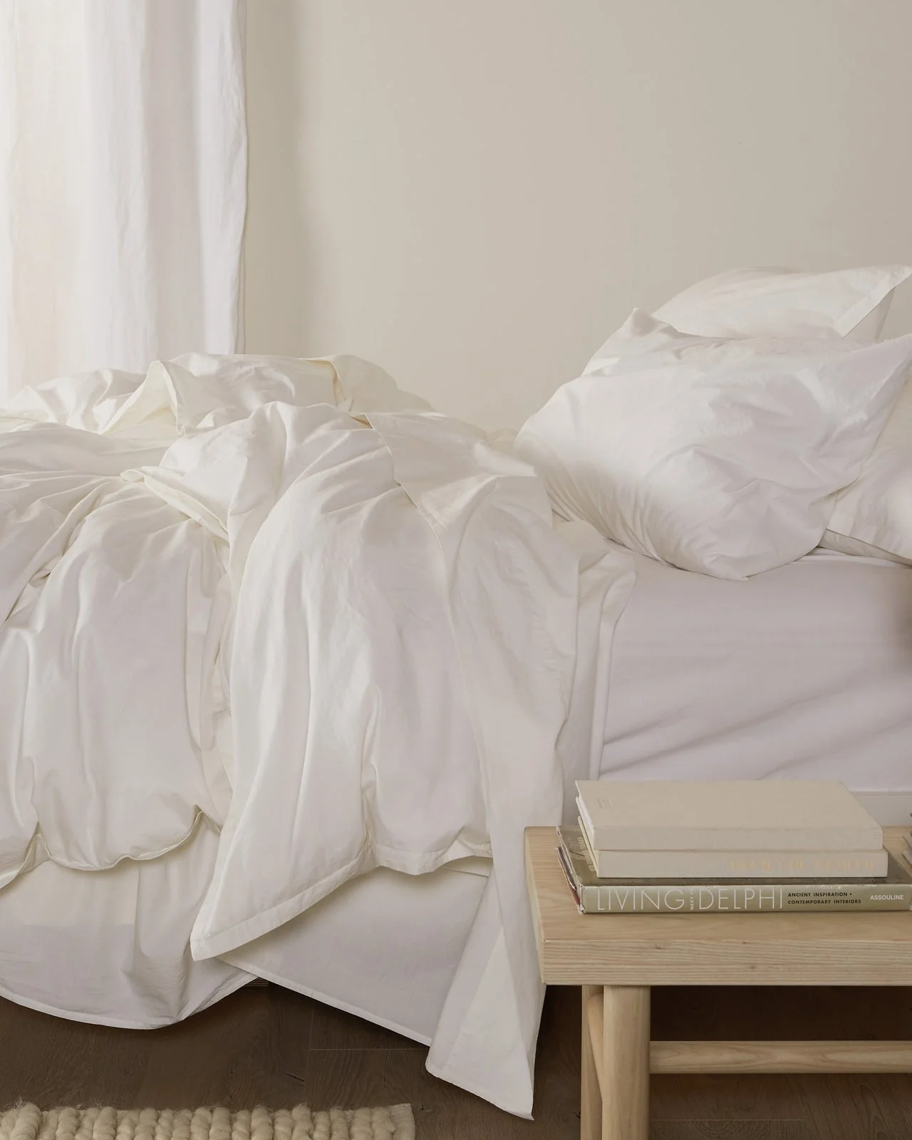 Percale Duvet Cover (Cream) - Image 4