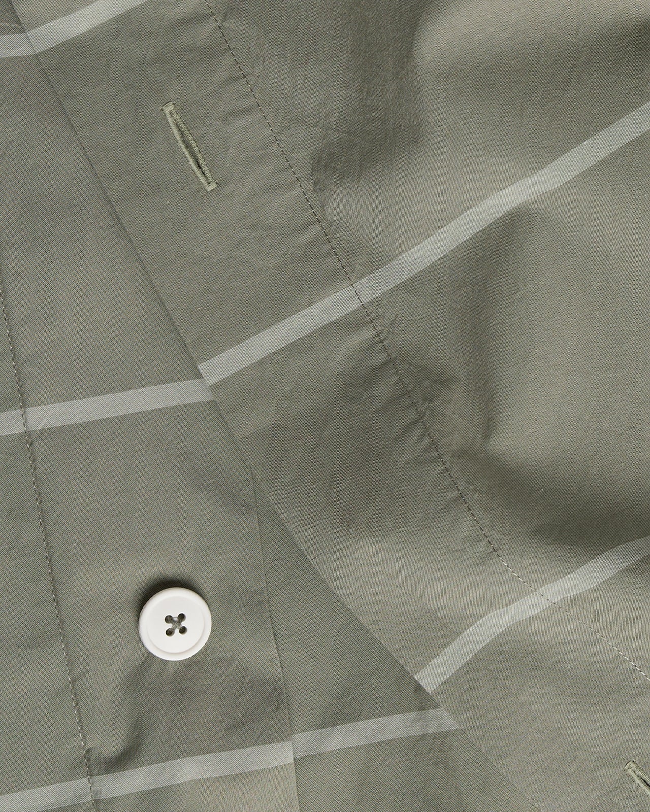 Percale Duvet Cover (Moss Stripe) - Image 3