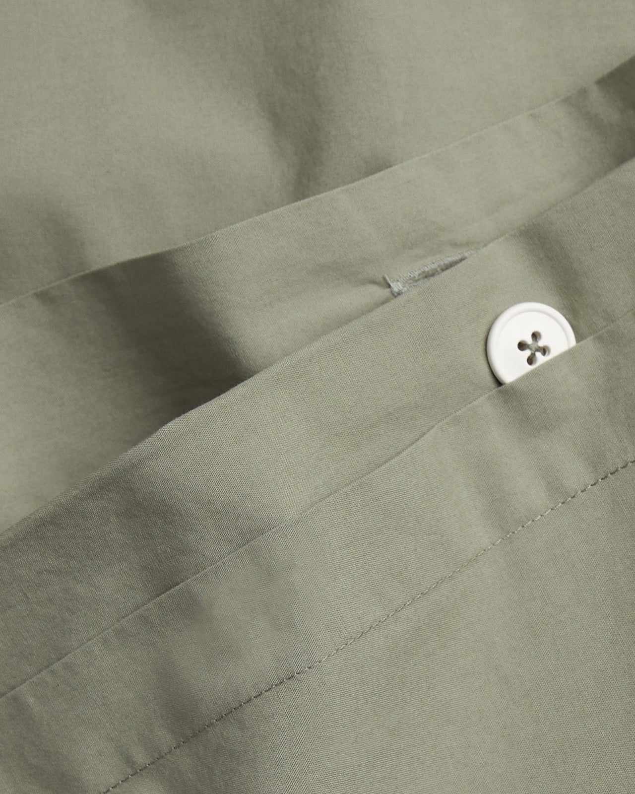 Percale Duvet Cover Set - Moss F/Q - Image 3