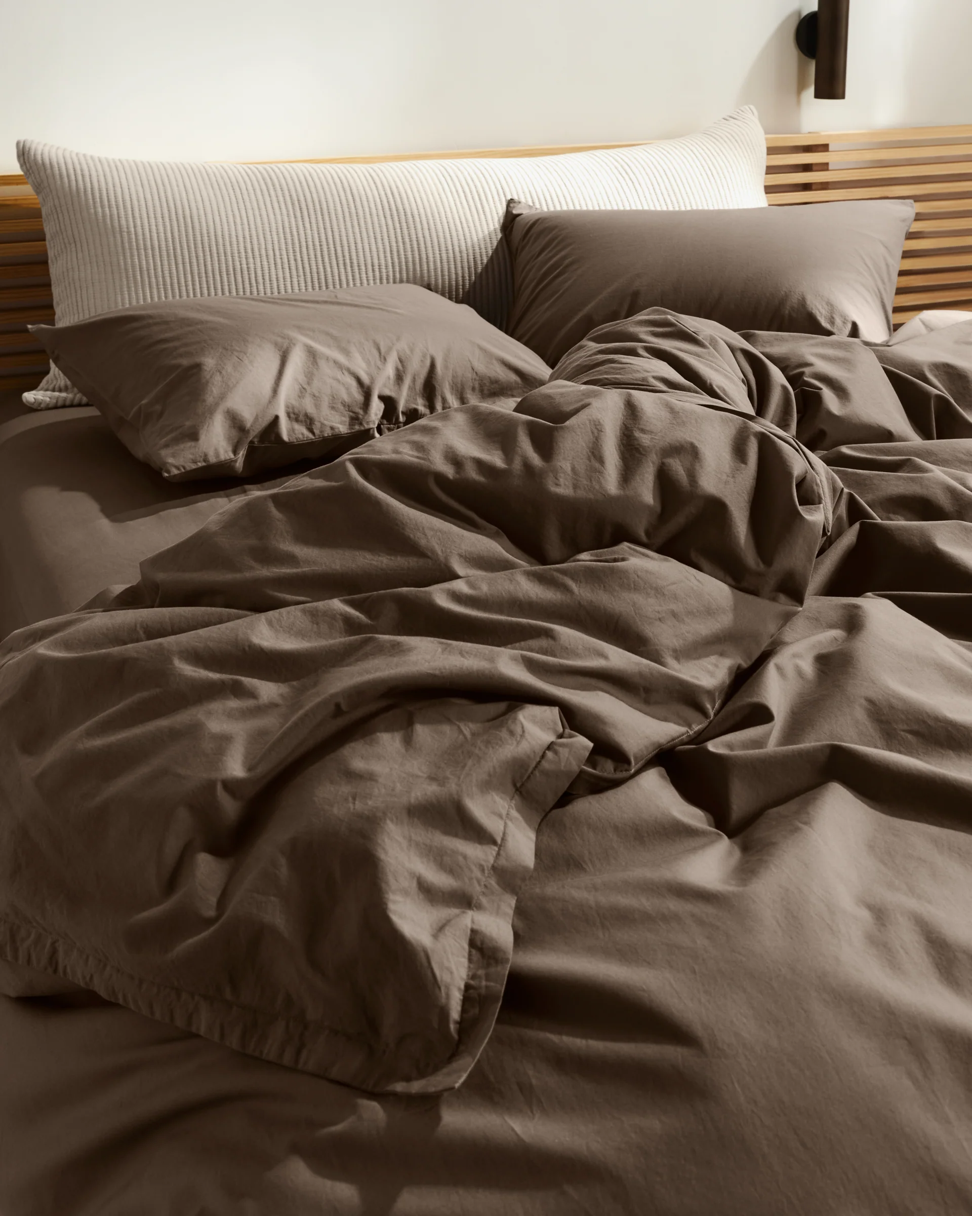Percale Duvet Cover (Warm Grey) - Image 2