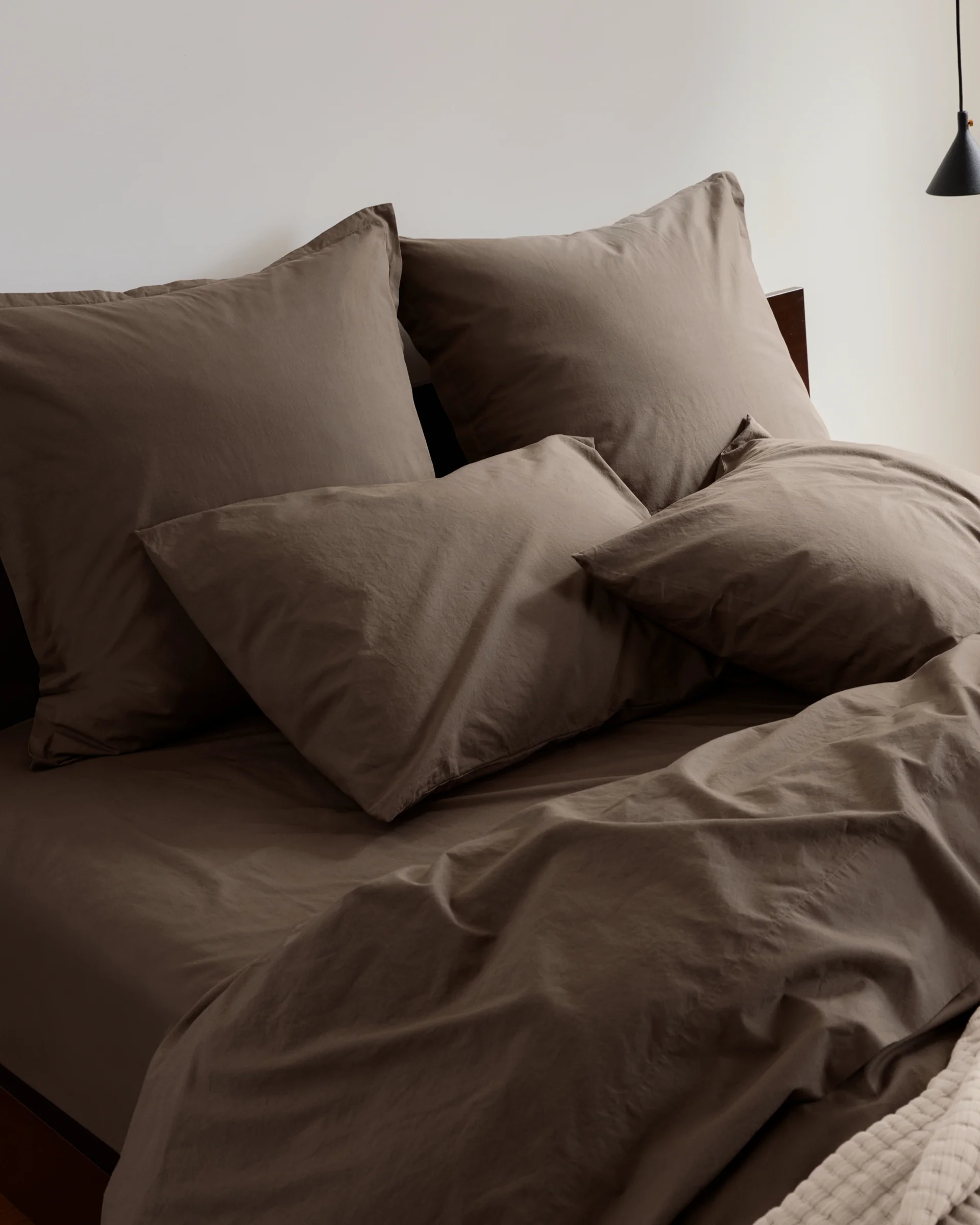Percale Euro Sham (Warm Grey) - Image 2