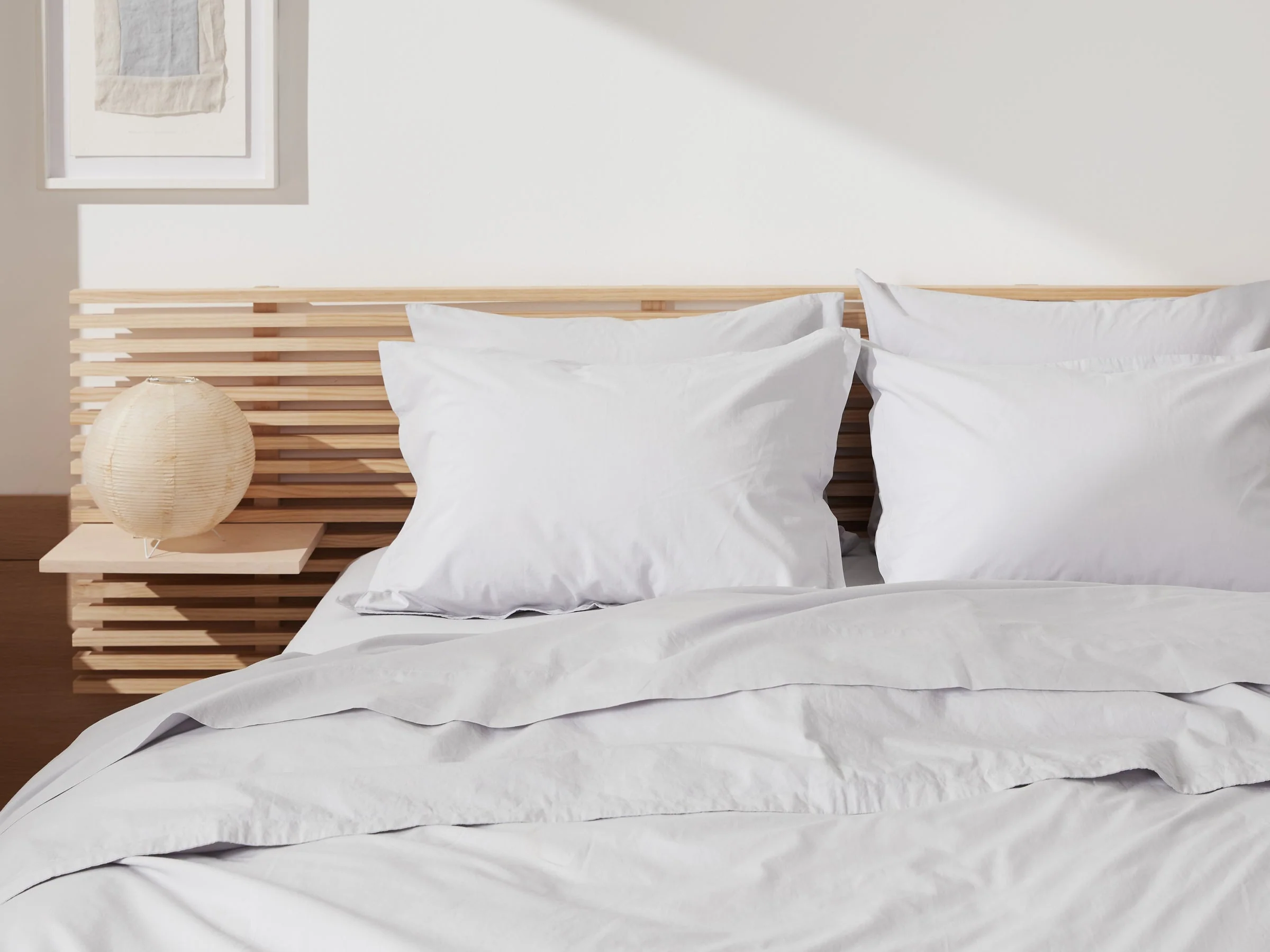 Percale Fabric Swatch (Light Grey) - Image 3