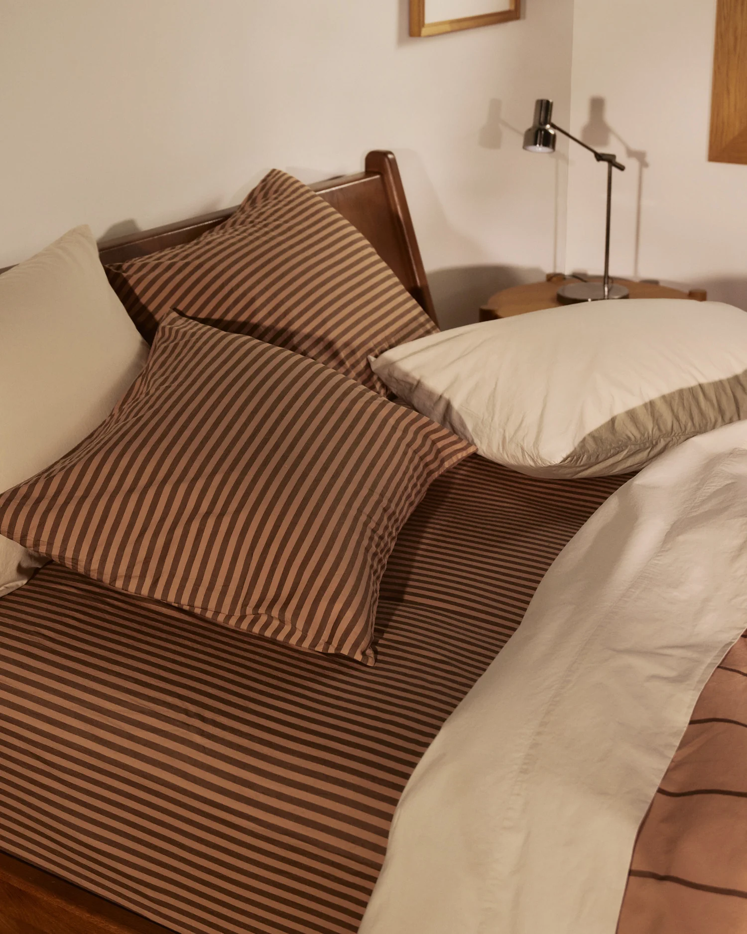 Percale Fitted Sheet (Adobe Stripe) - Image 5