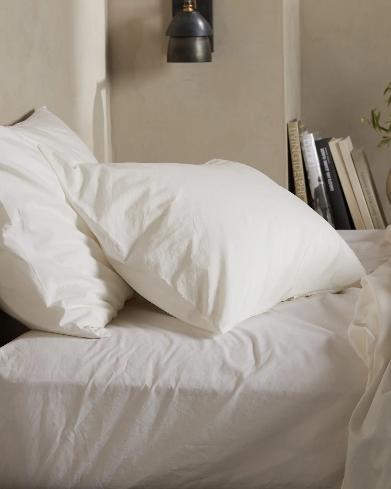 Percale Pillowcase Set (Cream) - Image 4