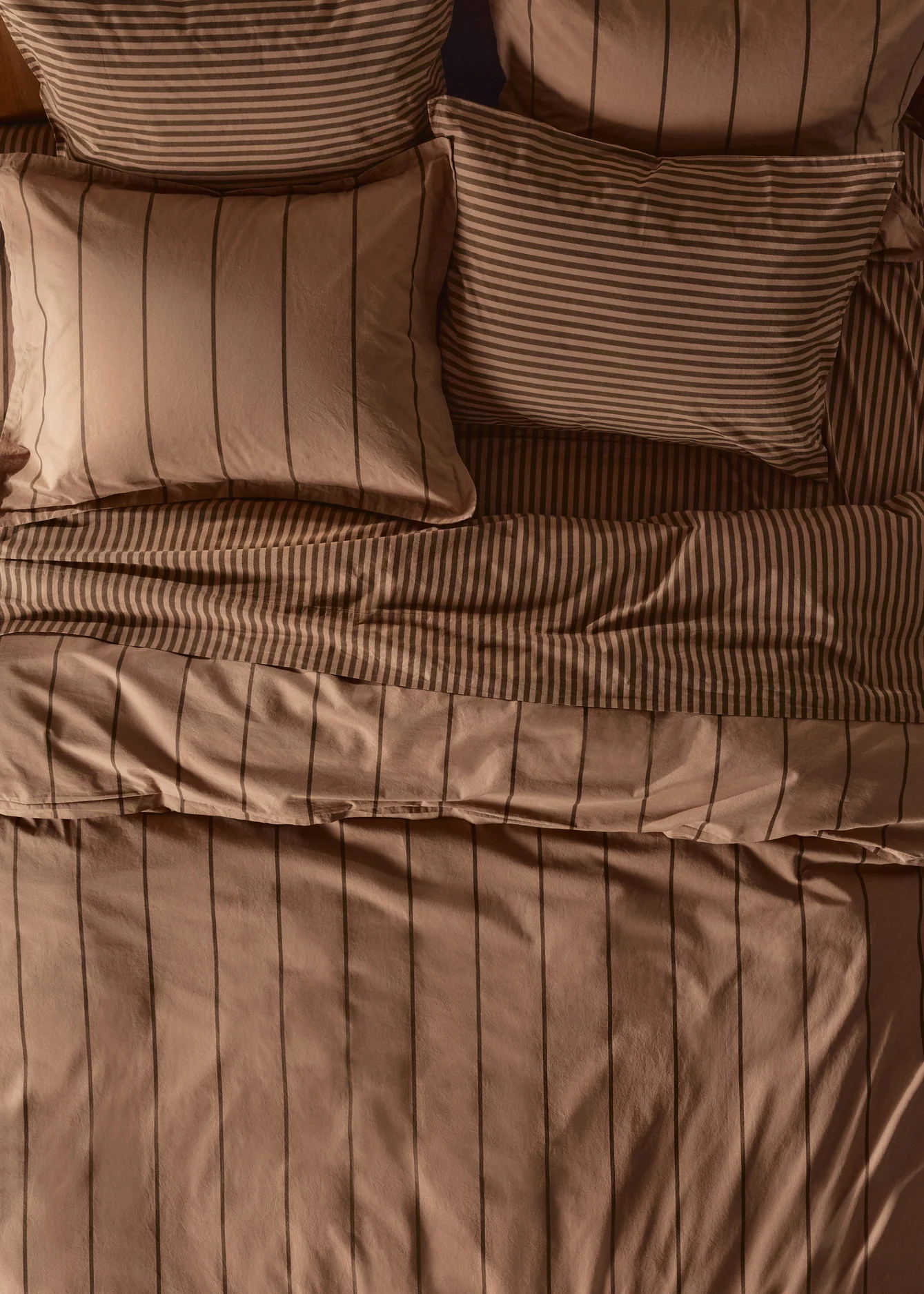 Percale Sheet Set - Adobe Stripe K/CK - Image 4