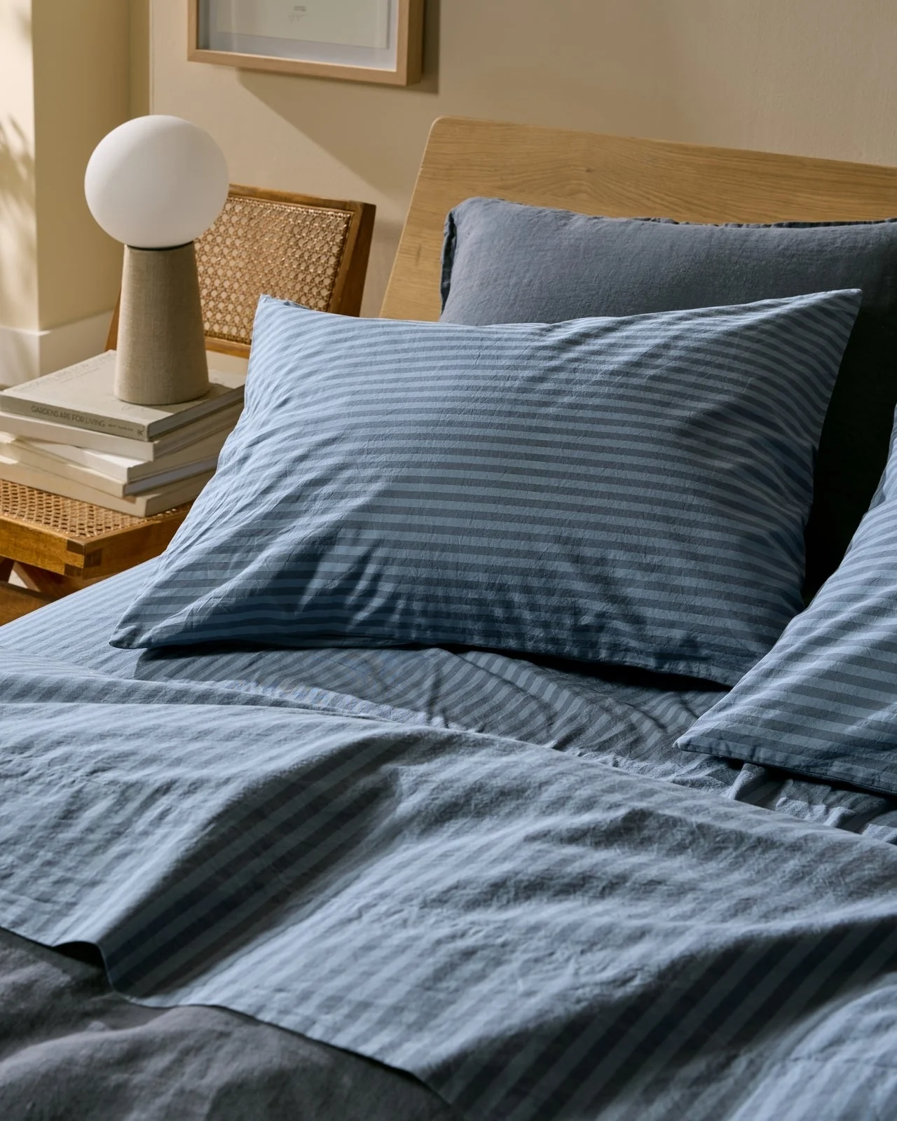 Percale Sheet Set - Dusk Stripe TW/XL - Image 5