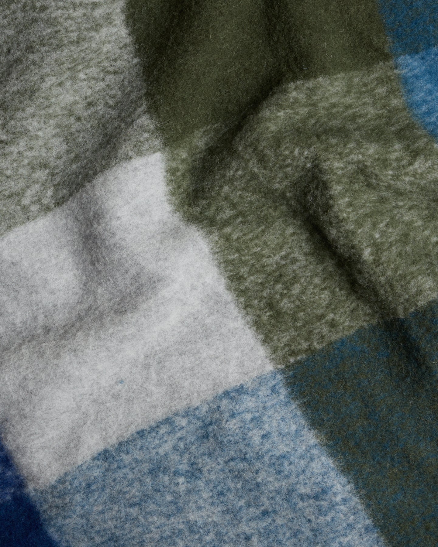 Plaid Wool Alpaca Throw (Midnight Plaid) - Image 3