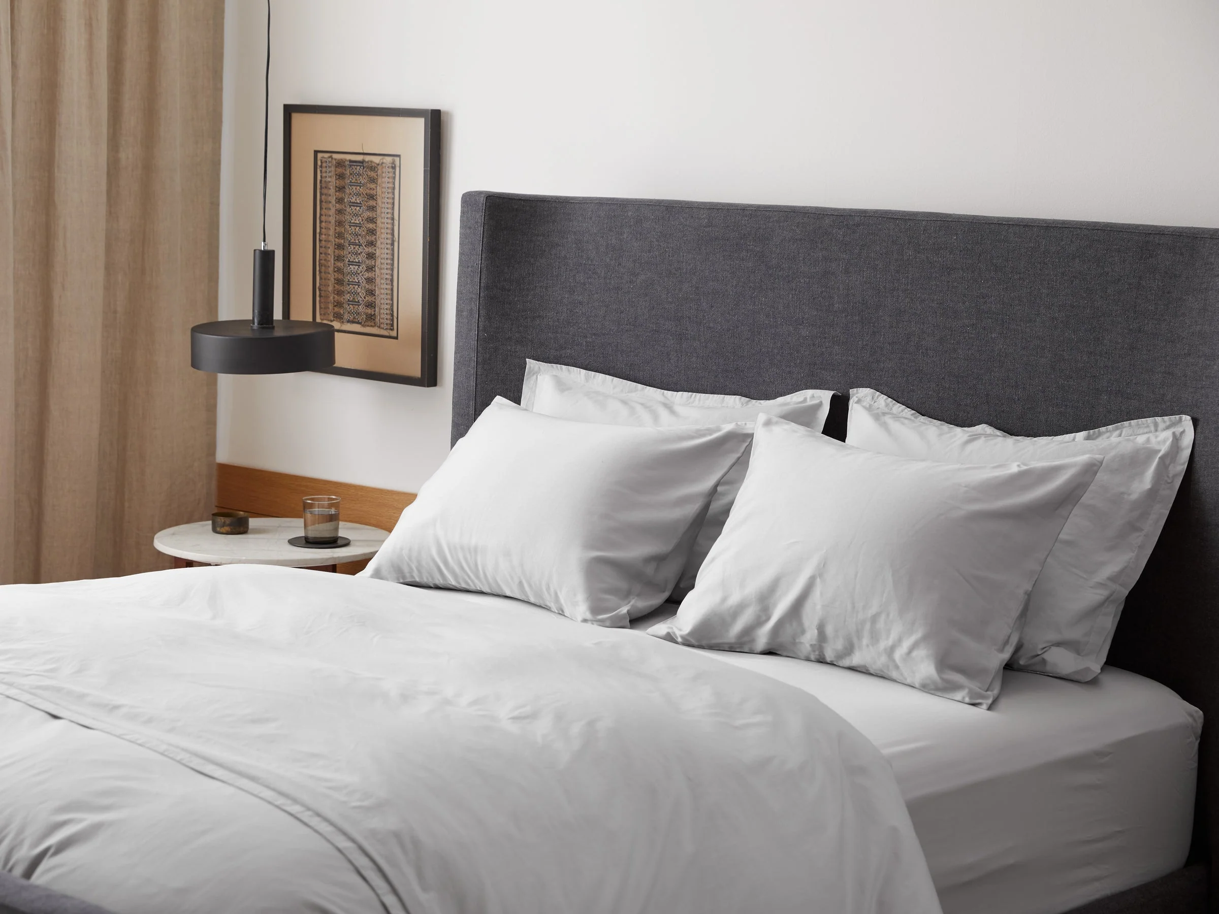 Sateen Pillowcase Set (Light Grey) - Image 2