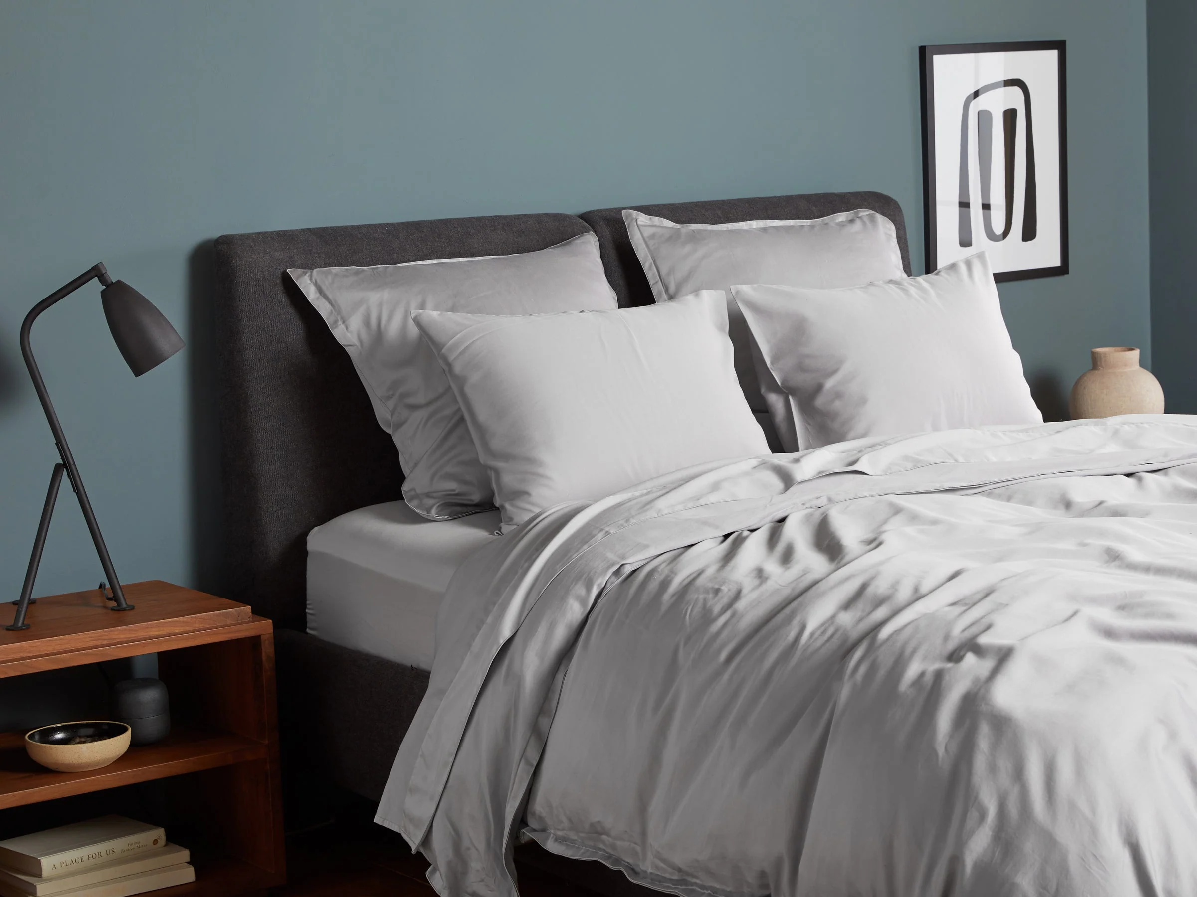 Sateen Venice Set - Light Grey F/Q - Image 2