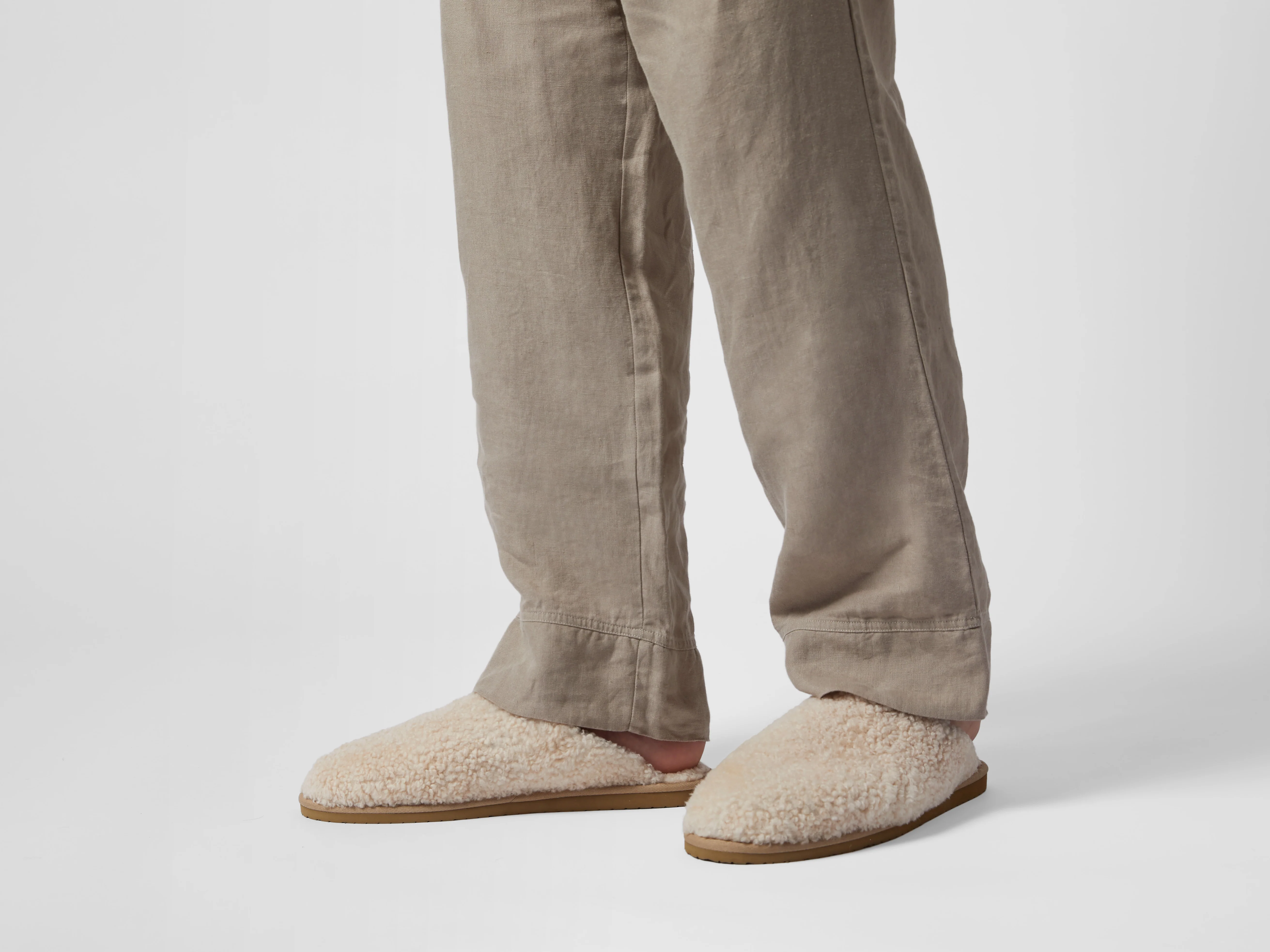 Shearling Wool Clogs (Natural) - Image 2