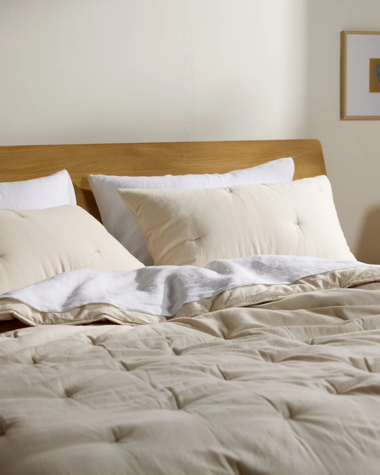 Soft Cotton Quilted Sham Set (Bone) - Image 2