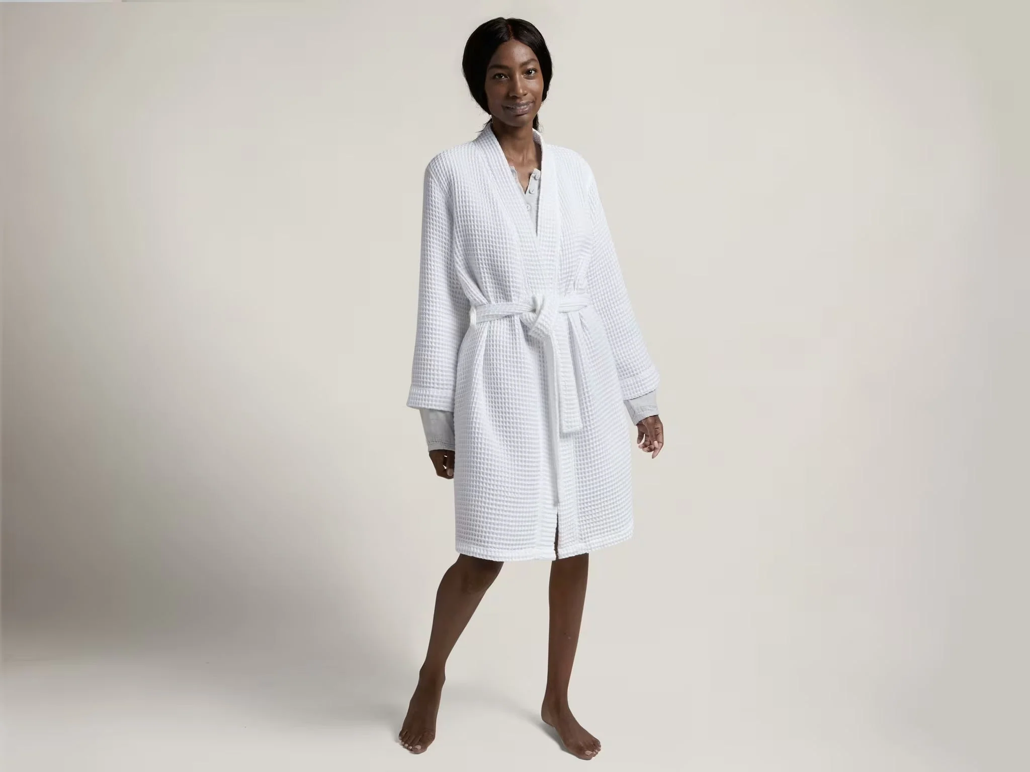Waffle Robe (White) - Image 4