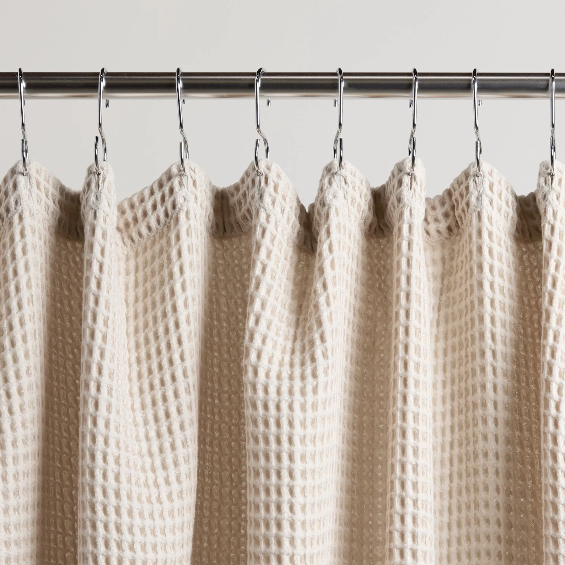 Waffle Shower Curtain (Bone) - Image 4